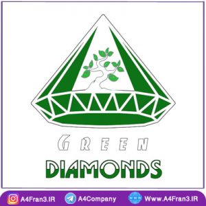 طراحی لوگو گلخانه الماس سبز