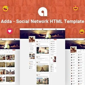 دانلود قالب HTML شبکه اجتماعی Adda
