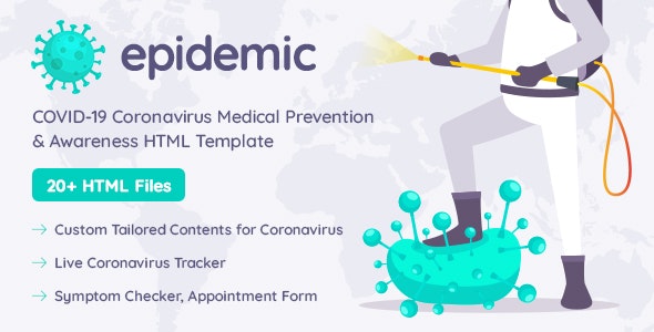 دانلود قالب HTML پزشکی Epidemic