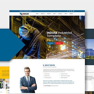 دانلود قالب HTML صنعتی INDUSE