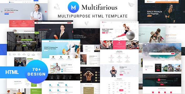 دانلود قالب HTML خدماتی Multifarious