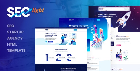 دانلود قالب HTML استارتاپ Seclight