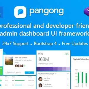 دانلود قالب HTML مدیریت Pangong
