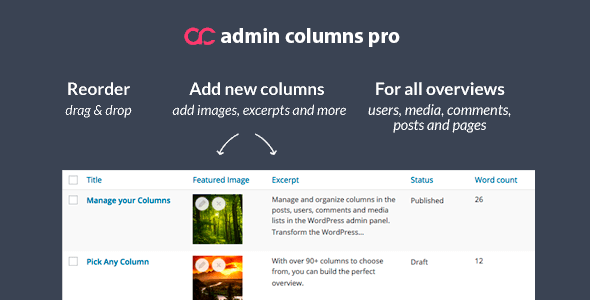 دانلود افزونه وردپرس Admin Columns Pro