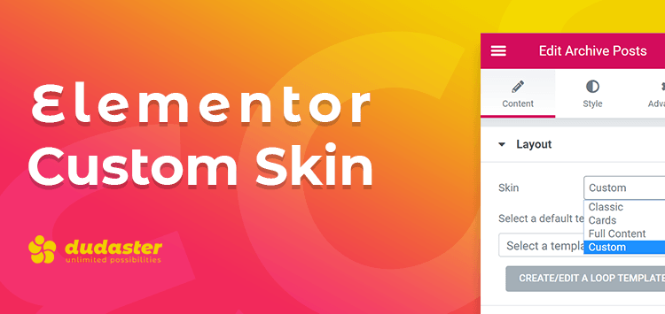 دانلود افزونه وردپرس Elementor Custom Skin Pro برای المنتور