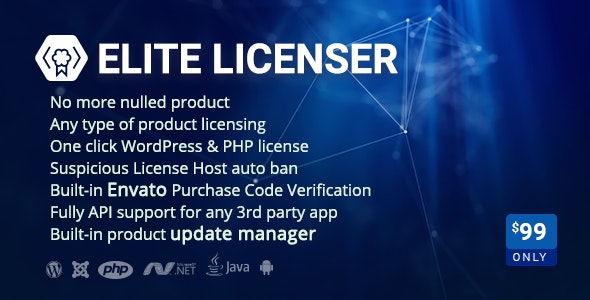 دانلود افزونه وردپرس مدیریت لایسنس نرم افزار Elite Licenser