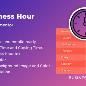 دانلود افزونه وردپرس HT Business Hour Widget برای المنتور