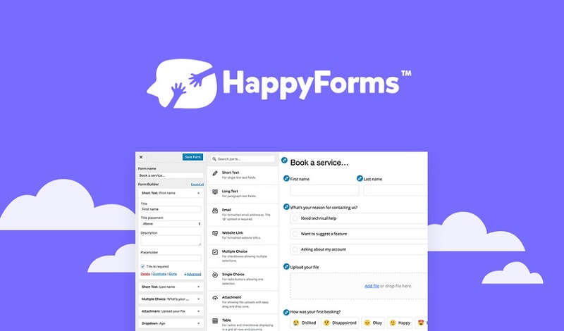 دانلود افزونه وردپرس فرم ساز HappyForms Pro