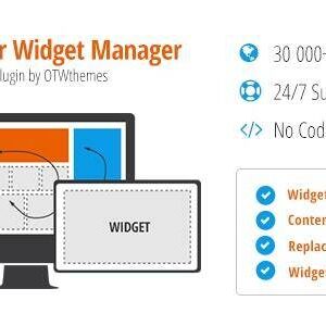 دانلود افزونه وردپرس سایدبار Sidebar & Widget Manager