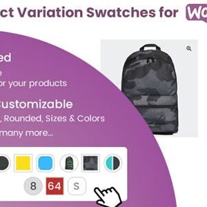 دانلود افزونه ووکامرس Super Product Variation Swatches