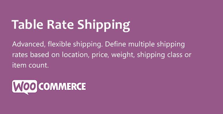 دانلود افزونه ووکامرس WooCommerce Table Rate Shipping