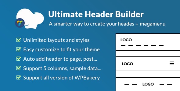 دانلود افزونه وردپرس Ultimate Header Builder برای WPBakery