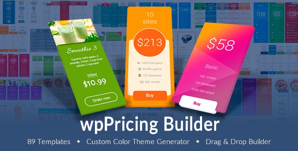 دانلود افزونه وردپرس جدول قیمت WP Pricing Table Builder