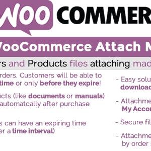 دانلود افزونه ووکامرس WooCommerce Attach Me