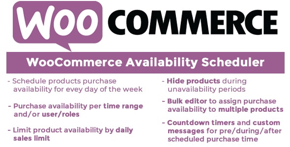 دانلود افزونه ووکامرس WooCommerce Availability Scheduler