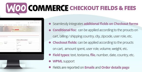 دانلود افزونه ووکامرس WooCommerce Checkout Fields & Fees