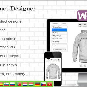 دانلود افزونه ووکامرس WooCommerce Custom Product Designer