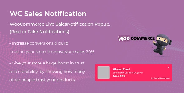 دانلود افزونه ووکامرس WooCommerce Live Sales Notification Pro