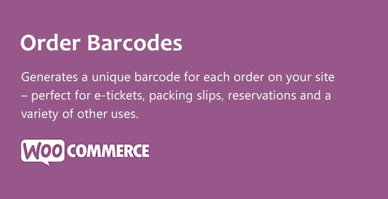 دانلود افزونه ووکامرس ایجاد بارکد WooCommerce Order Barcodes
