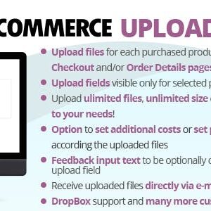 دانلود افزونه ووکامرس آپلود فایل WooCommerce Upload Files