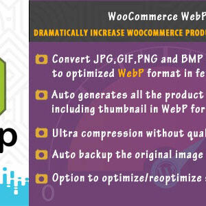 دانلود افزونه ووکامرس بهینه سازی تصاویر WooCommerce WebP