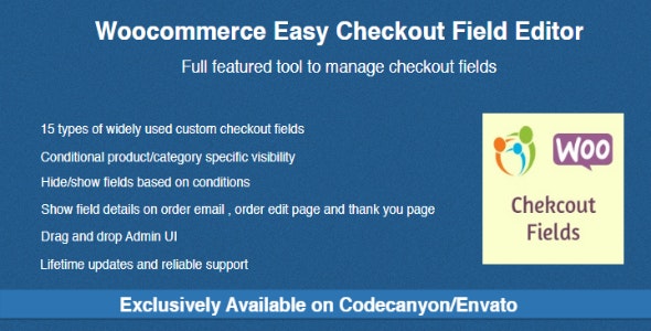 دانلود افزونه ووکامرس Woocommerce Easy Checkout Field Editor