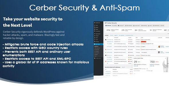 دانلود افزونه وردپرس امنیتی WP Cerber Security Pro