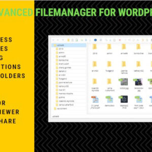 دانلود افزونه وردپرس مدیریت فایل Advanced File Manager