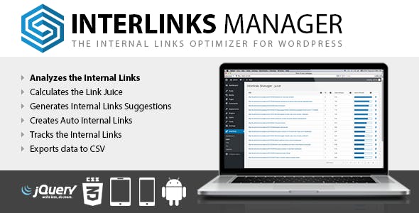 دانلود افزونه وردپرس مدیریت لینک های داخلی Interlinks Manager