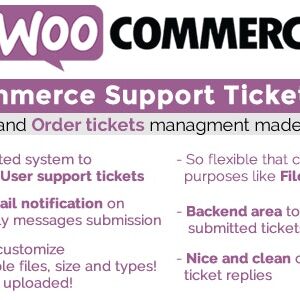 دانلود افزونه ووکامرس WooCommerce Support Ticket System