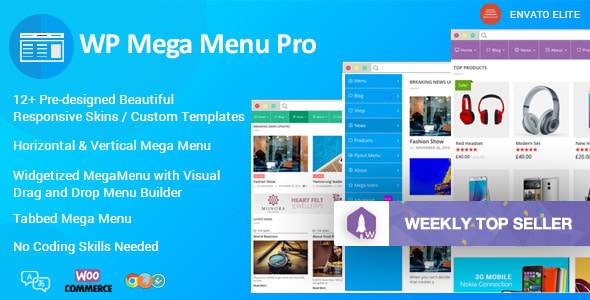 دانلود افزونه وردپرس مگامنو حرفه ای WP Mega Menu Pro