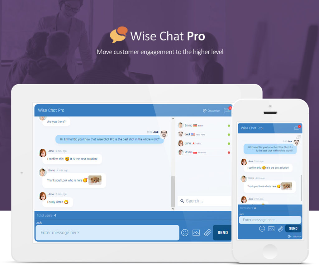 دانلود افزونه وردپرس گفتگوی زنده Wise Chat Pro