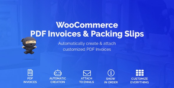 دانلود افزونه ووکامرس WooCommerce PDF Invoices & Packing Slips