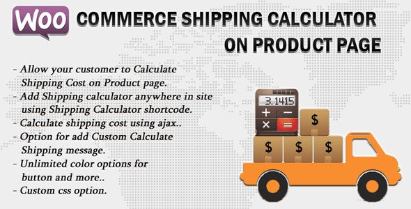 دانلود افزونه ووکامرس Shipping Calculator On Product Page