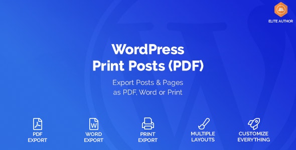 دانلود افزونه وردپرس WordPress Print Posts & Pages PDF