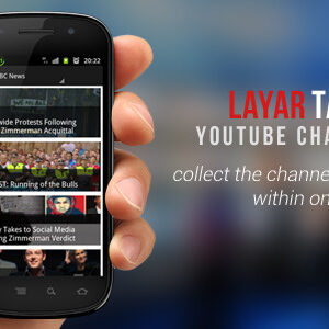 دانلود قالب اپلیکیشن اندرویید کانال های یوتوب Layar Tancep