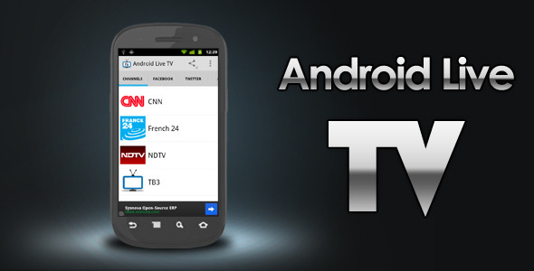 دانلود سورس کد اپلیکیشن Android Live TV