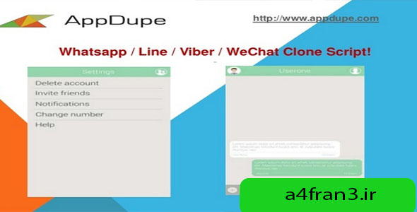 دانلود سورس اپلیکیشن واتزاپ AppDupe