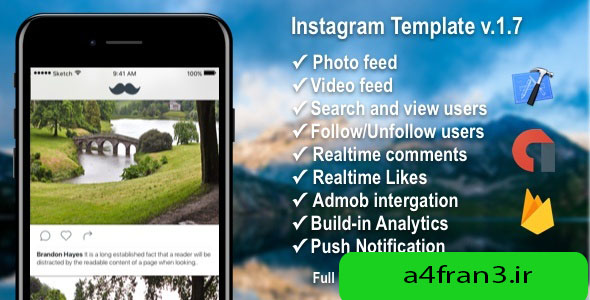 دانلود سورس اپلیکیشن موبایل شبکه اجتماعی فیلم و عکس Photo/Video Social Application with Firebase