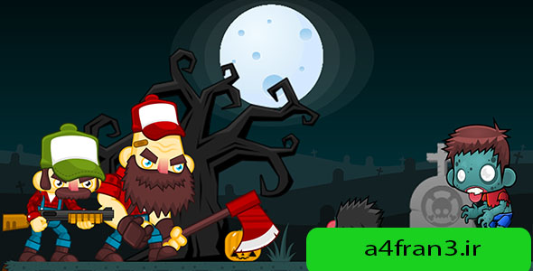 دانلود سورس اپلیکیشن بازی Zombies Hunter 2 (AdMob)