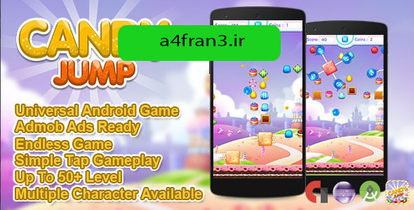 دانلود سورس بازی موبایل Candy Jump