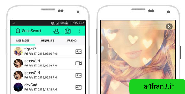 دانلود سورس اپلیکیشن SnapSecret (Snapchat clone)