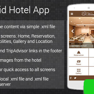 دانلود سورس اپلیکیشن Android Hotel App