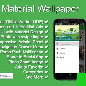 دانلود سورس اپلیکیشن Material Wallpaper