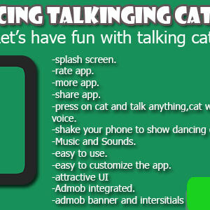 دانلود سورس اپلیکیشن Talking Dancing Cat Android App