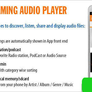 دانلود سورس اپلیکیشن پخش کننده صدا Streaming Audio Player