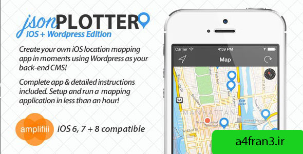 دانلود سورس اپلیکیشن آیفون jsonPlotter - Complete iOS Mapping Application