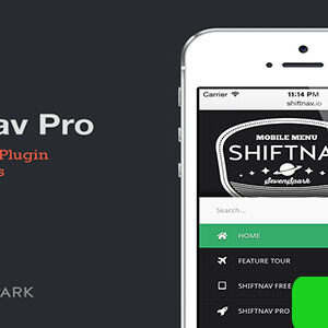 دانلود اسکریپت منو موبایل ShiftNav Pro