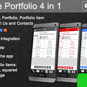 دانلود سورس اپلیکیشن Corporate Portfolio 4 in 1