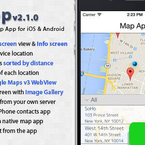 دانلود سورس اپلیکیشن نقشه MapApp